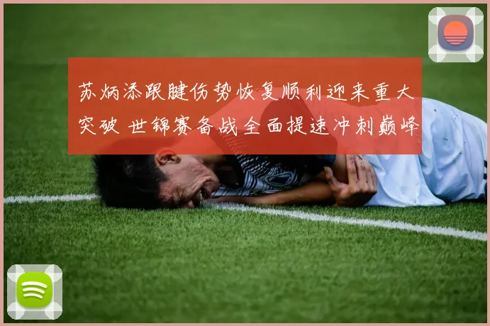 苏炳添跟腱伤势恢复顺利迎来重大突破 世锦赛备战全面提速冲刺巅峰